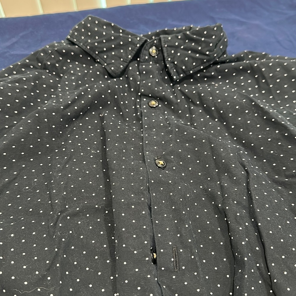 Floral Cuff Short Sleeve Button Down